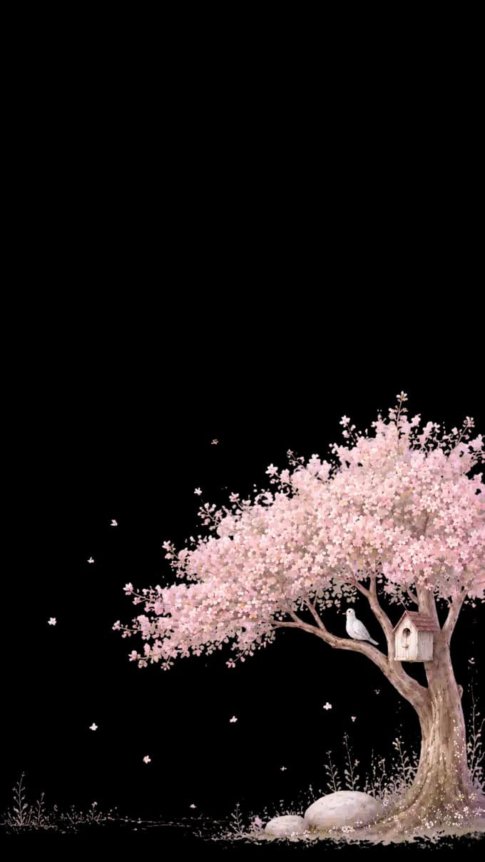 Layered paper background illustration